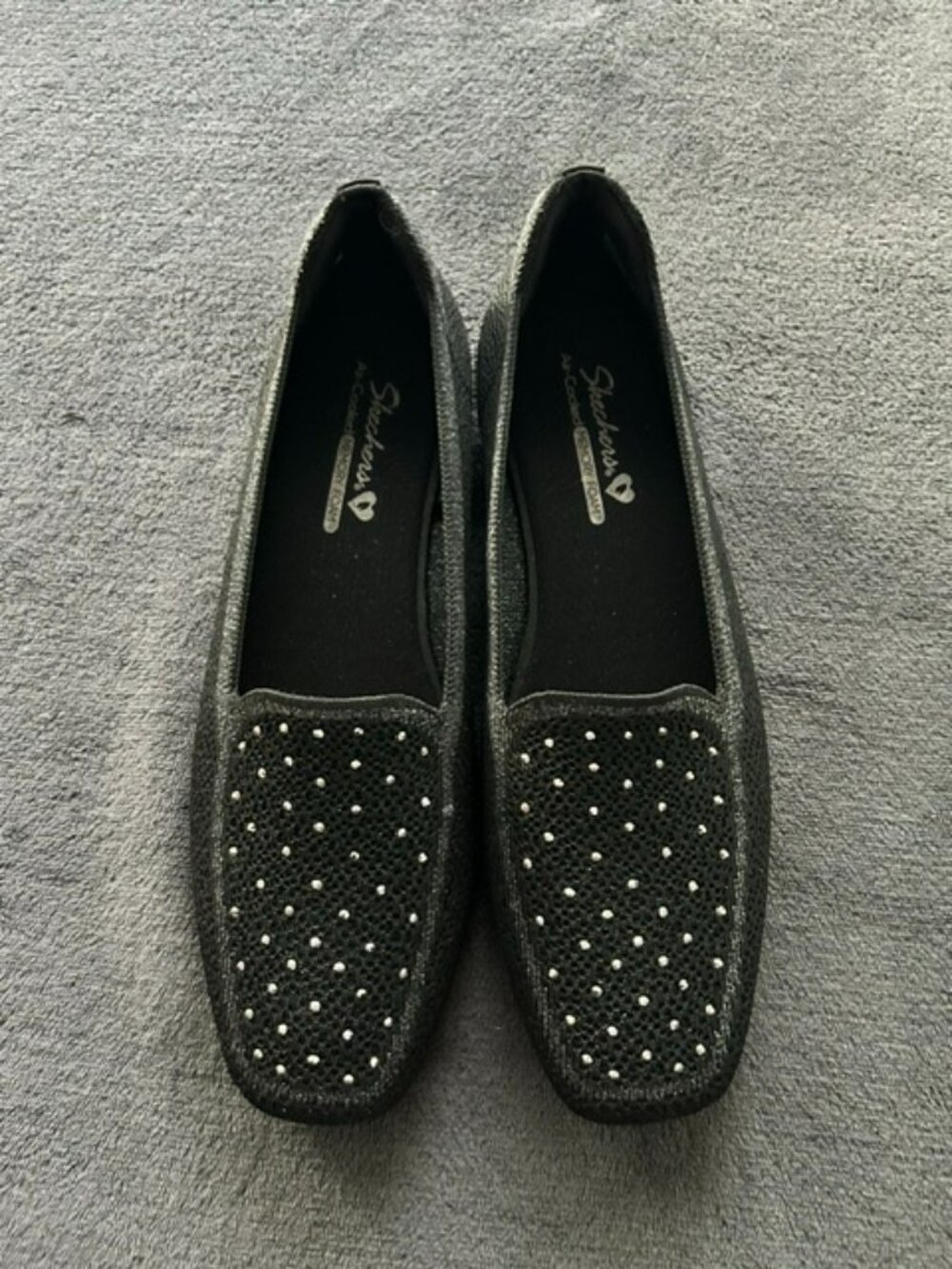 Women's Skechers Cleo Loafers with Rhinestone Accents, Size 8M